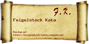 Feigelstock Kata névjegykártya
